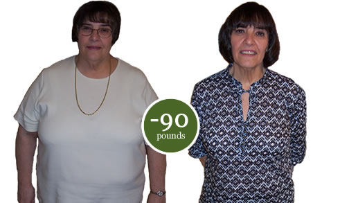 Marlene lost 90 pounds